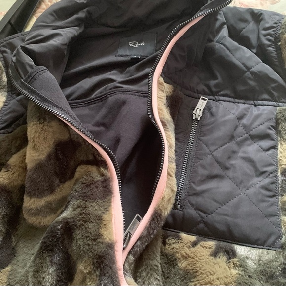 Rails Wesley Green Black Camo Zip Up Jacket Size L - Picture 7 of 12